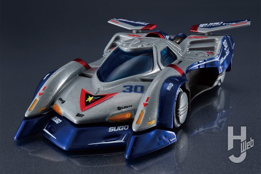 アスラーダG.S.Xのフィギュアのエアロモードの全体画像