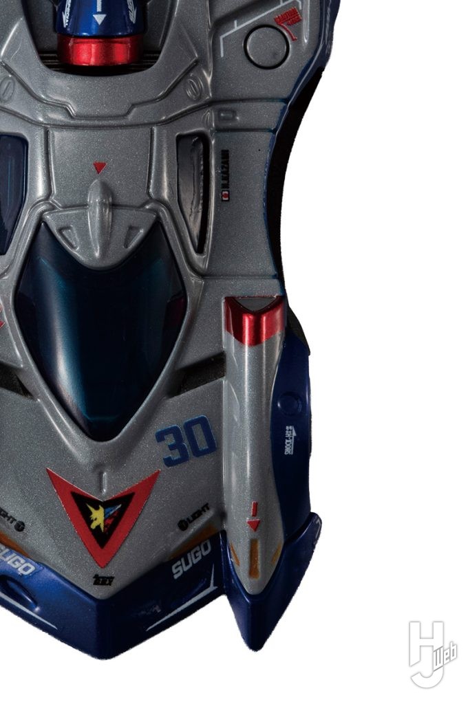 アスラーダG.S.Xのフィギュアのエアロモードのアップ画像