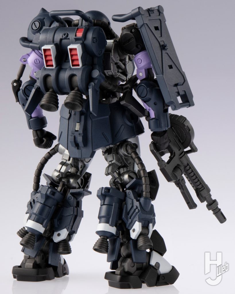 ガンダムアーティファクトPRO 高機動型ザクⅡ（黒い三連星仕様）の背面の画像