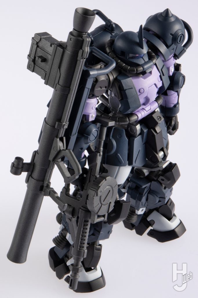 ガンダムアーティファクトPRO 高機動型ザクⅡ（黒い三連星仕様）の俯瞰の画像