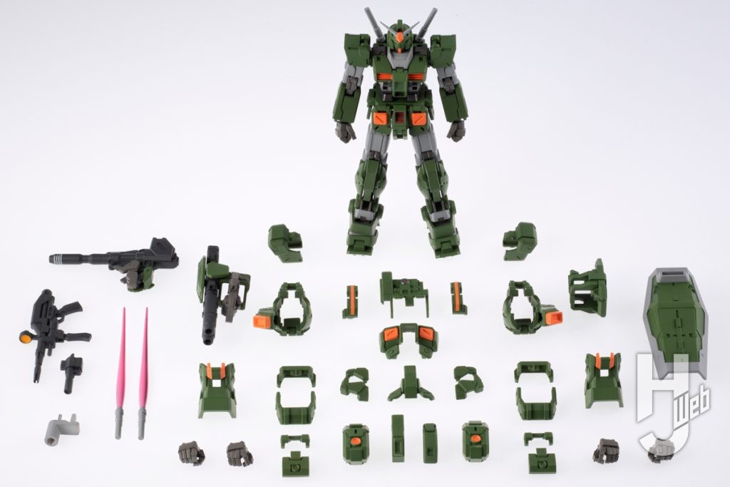 ガンダムアーティファクトPRO フルアーマーガンダムの付属品一覧の画像