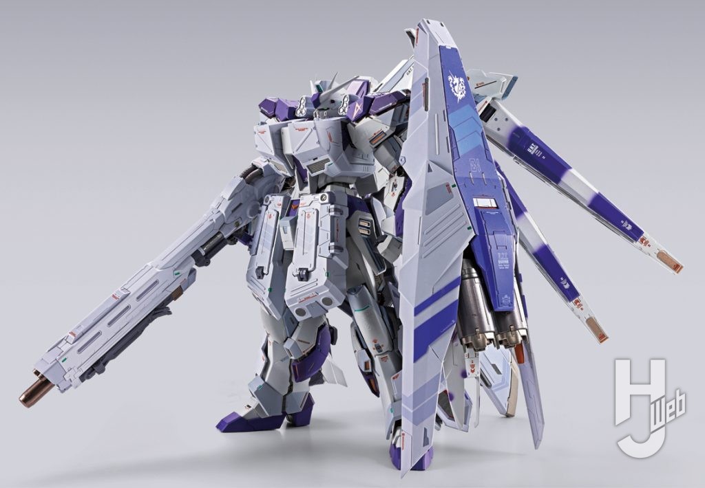 Hi-νガンダムの可動フィギュア専用オプションパーツセットの装着の画像その1
