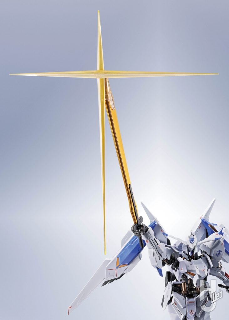 ガンダムバエルの可動フィギュアのアップ画像