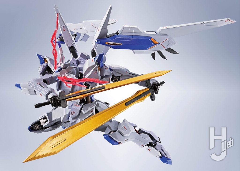 ガンダムバエルの可動フィギュアの全体画像