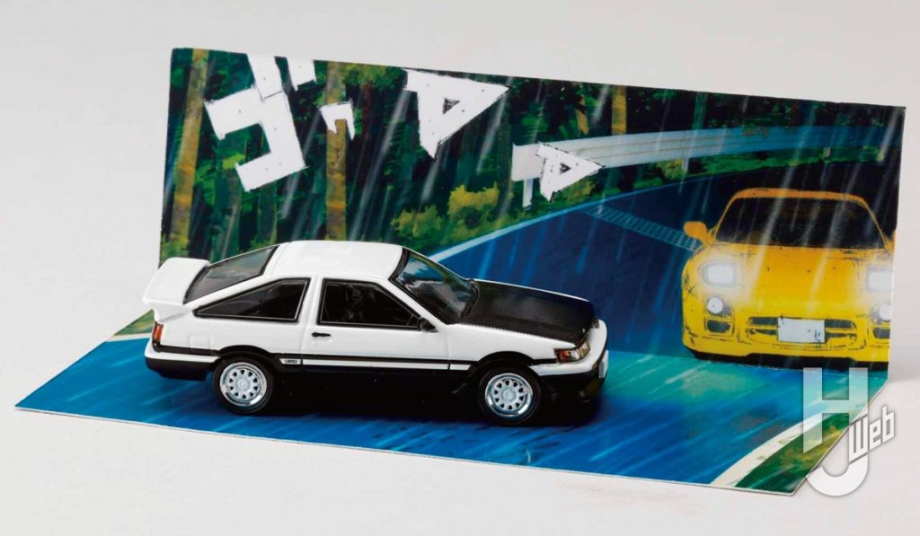 1/64 Toyota COROLLA LEVIN（AE86）／頭文字D 秋山 渉 VS 高橋 啓介の画像