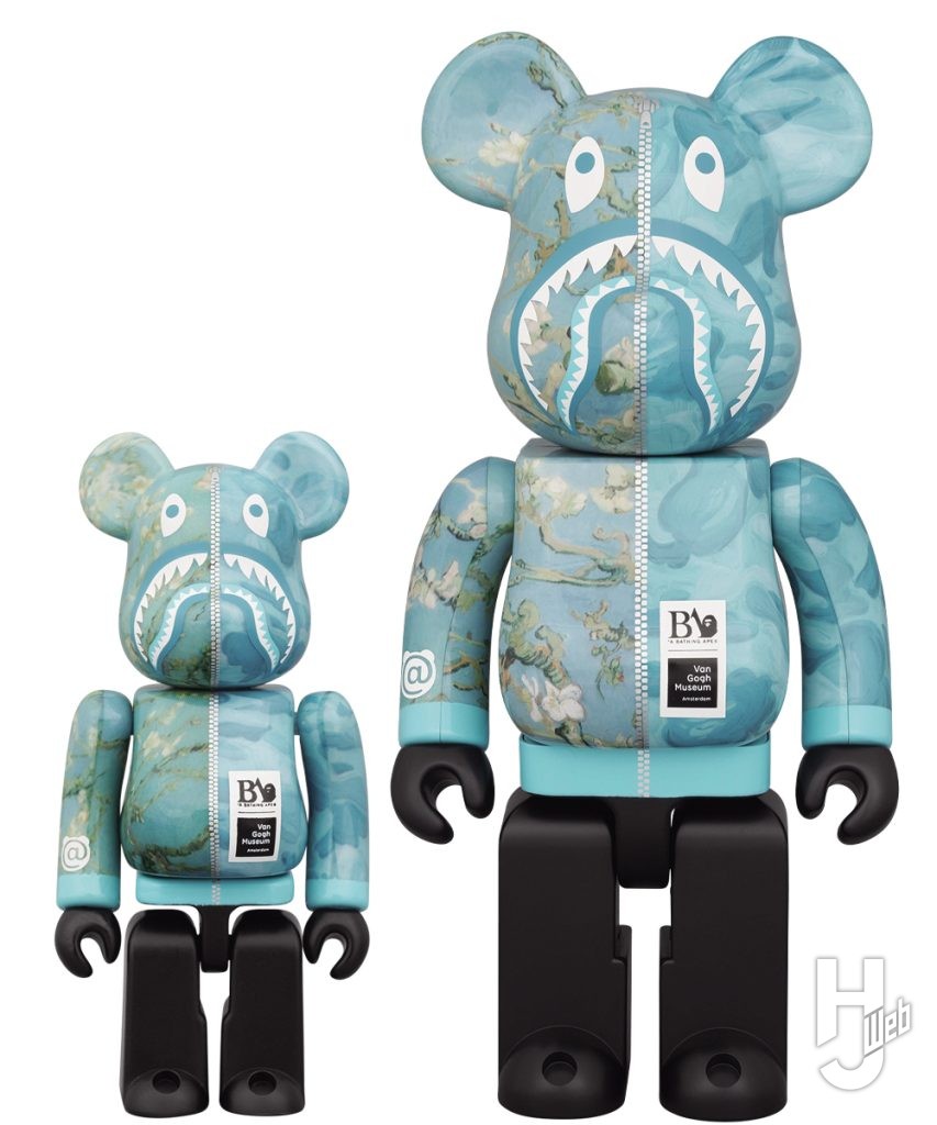 BE@RBRICK BAPEⓇ × Van Gogh Museum “Almond Blossom” SHARK 100% & 400%