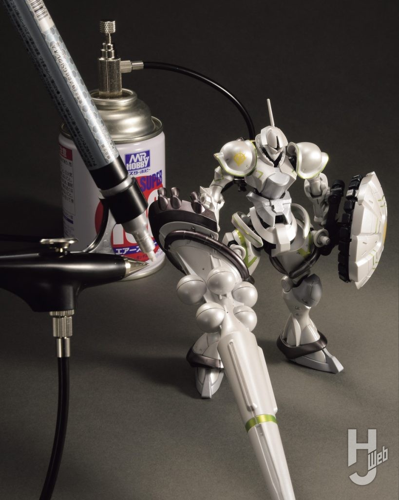 エグザべ専用ギャン（ハクジ装備）のプラモデルのメイン画像