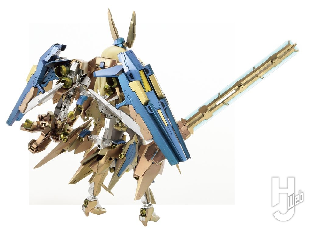 「FAガール ゼルフィカール」ボーンペイント塗装作例フル武装背面