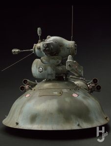 横山宏製作「シュトラール軍 無人ホバー強行偵察機 シュトゥルムフォーゲル」正面