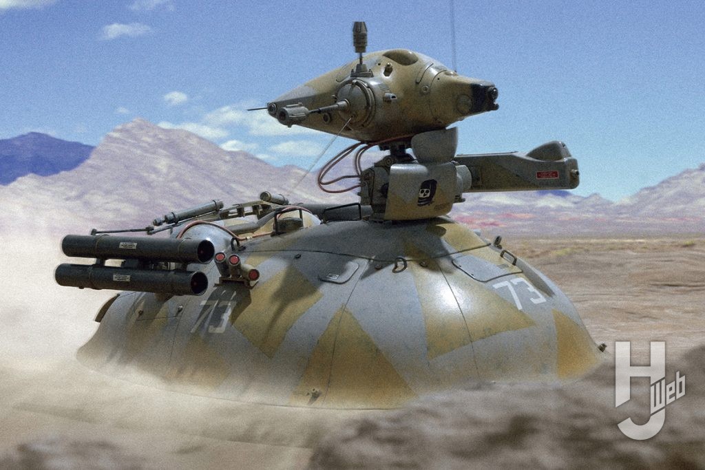 MAX渡辺製作「シュトラール軍 無人ホバー強行偵察機 シュトゥルムフォーゲル」特撮