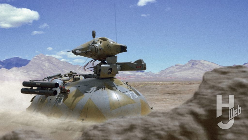 MAX渡辺製作「シュトラール軍 無人ホバー強行偵察機 シュトゥルムフォーゲル」特撮