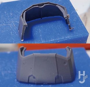 セイラマスオ製作「FULL MECHANICS フォビドゥンガンダム」製作中胸部にレイダーガンダム胴体装甲