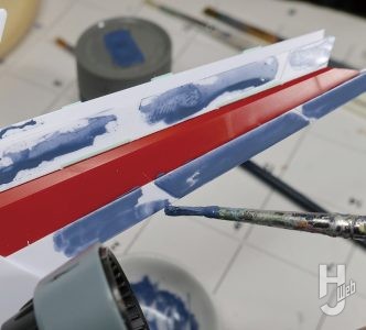 セイラマスオ製作「FULL MECHANICS フォビドゥンガンダム」塗装中2