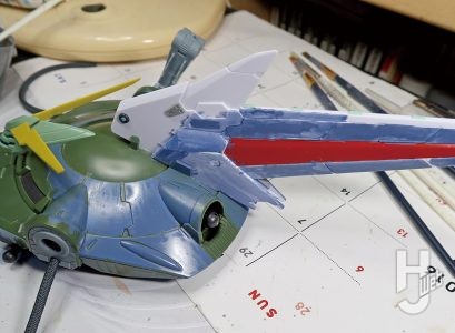 セイラマスオ製作「FULL MECHANICS フォビドゥンガンダム」塗装中6