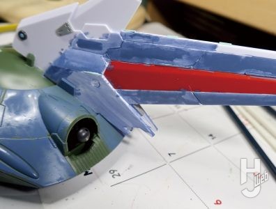 セイラマスオ製作「FULL MECHANICS フォビドゥンガンダム」塗装中7
