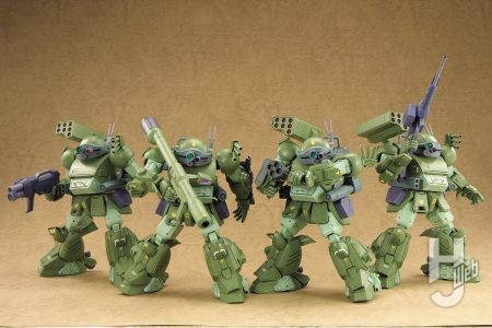 ウェーブの傑作1/24ターボカスタムに“全部のせ”DX版登場！『ザ・ラストレッドショルダー』のキリコ機たち元レッドショルダー隊4名の機体を作りわけて楽しめる【装甲騎兵ボトムズ】
