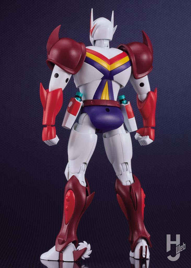 テッカマンのプラモデルの後ろ姿の全体画像