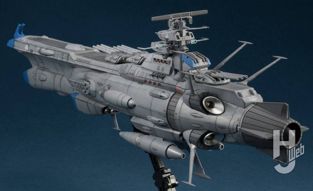 長徳佳崇製作「アリゾナ級宇宙戦艦アリゾナ」左側面船尾寄り全体
