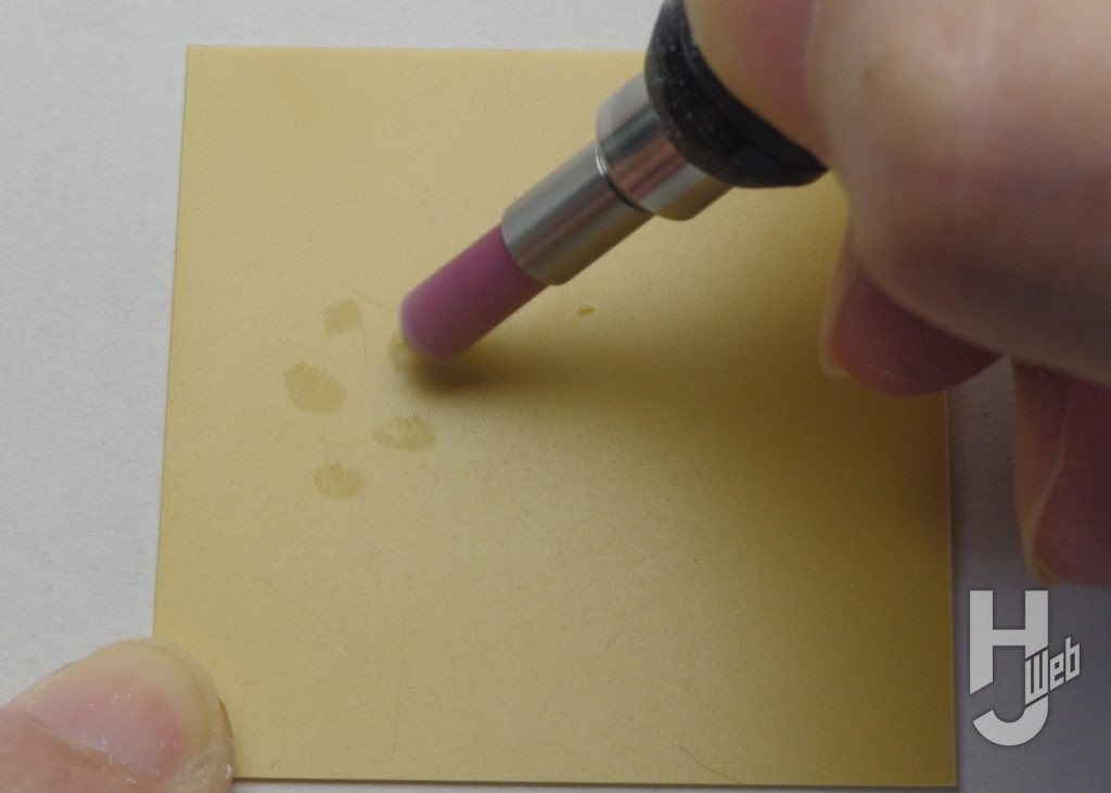 無限ブラシヤスリの鈍角の使用時の画像