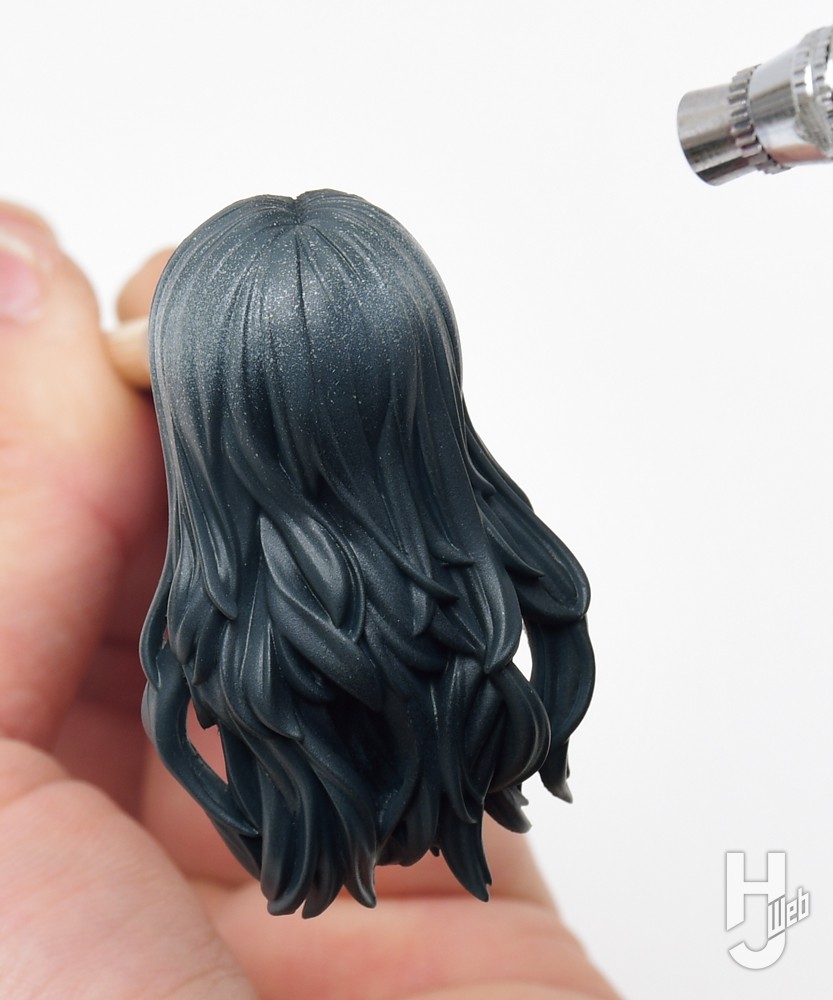 エアブラシで塗装したパーツの画像