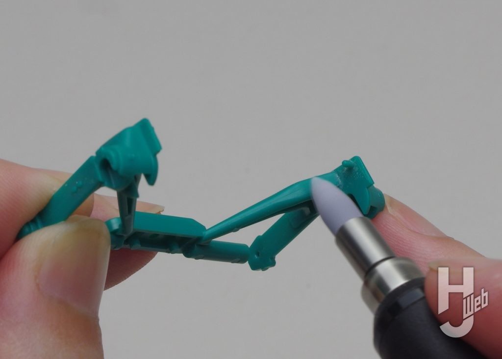 中目の“鋭角”ブラシを使用している画像