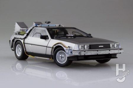 【2026年9月新製品】青島文化教材社「1/24 バック・トゥ・ザ・フューチャー PartⅠ タイムマシン フィギュア付き」