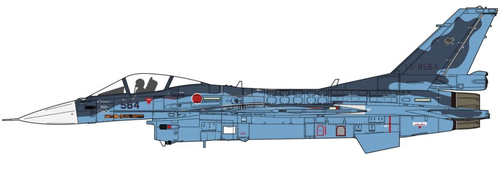 F-2 第8飛行隊　築城基地 側面