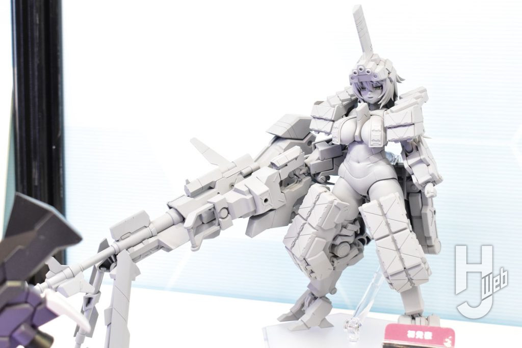 コトブキヤのブース。フレームアームズ・ガールより「輝鎚・乙〈狙撃仕様〉」が原型初公開