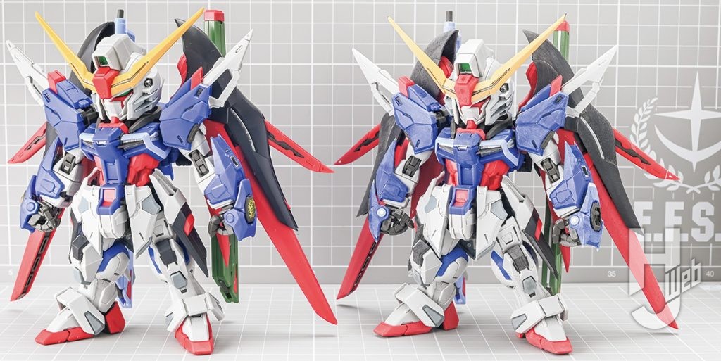 ZGMF-X42S デスティニーガンダム 　素組みと比較