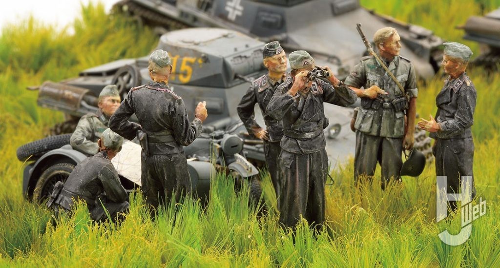 戦車兵はキット付属のものや自走砲に付属していたものを改造して使用