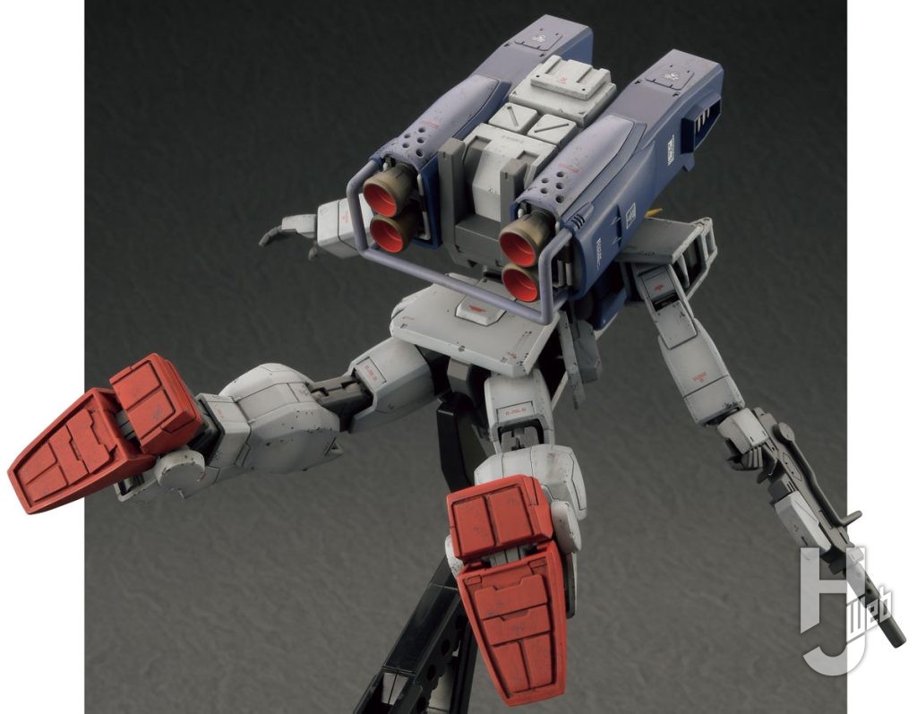 オープニングアニメにのみ登場するパラシュート・パックもHG 陸戦型ガンダム（パラシュート・パック仕様）からコンバート