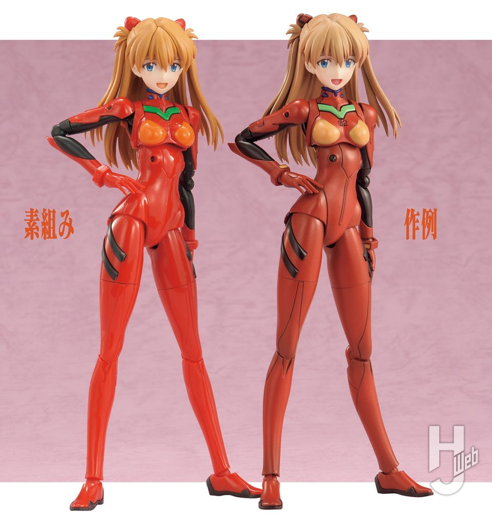 蛮bino!!製作「30MP-式波・アスカ・ラングレー(プラグスーツ)」素組み比較