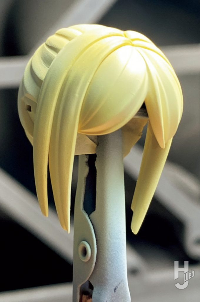 寝太郎23製作「星花・リリィ MK3」髪塗装中右
