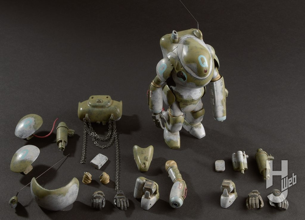 MAX渡辺製作「傭兵軍 特殊偵察用装甲戦闘服 スネークエッグ、バジャー」着脱パーツ一覧