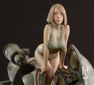 横山宏製作「傭兵軍 偵察用装甲戦闘服 ラプーン」フィギュアアップ