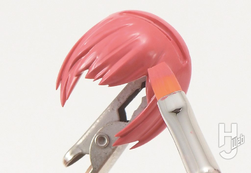 メイドロイド ロザリー髪塗装重ね塗り