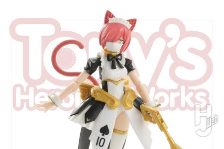 ギルプリ「メイドロイド ロザリー」発売直前！ ピンク成型色を水性ホビーカラーで塗り比べつつ元イラストからは外れないイメージチェンジに挑戦！ Tony氏描き下ろし「もえこ」イラストも見逃し厳禁！【ギルティプリンセス】