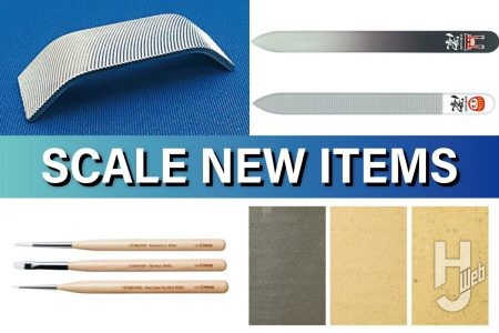 プラモ製作に便利な工具＆マテリアルが続々登場！ 「凄！ホビー用 ガラスヤスリ【鳥居】」に「型取り用樹脂複製界隈」から「Mr.カラー」まで各社の気になるアイテムをピックアップ！