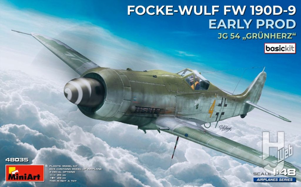 フォッケ・ウルフ Fw 190D-9 初期生産型 JG 54 『グリューンヘルツ』 ベーシックキット
