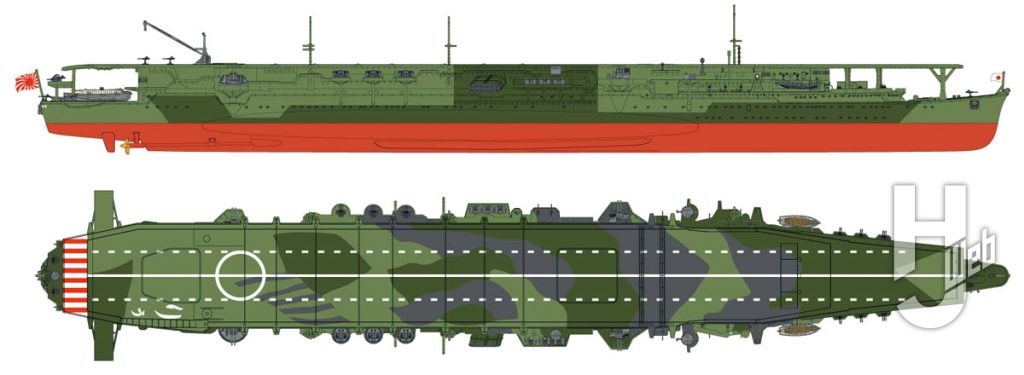 日本海軍 航空母艦 龍鳳 長甲板 1945
