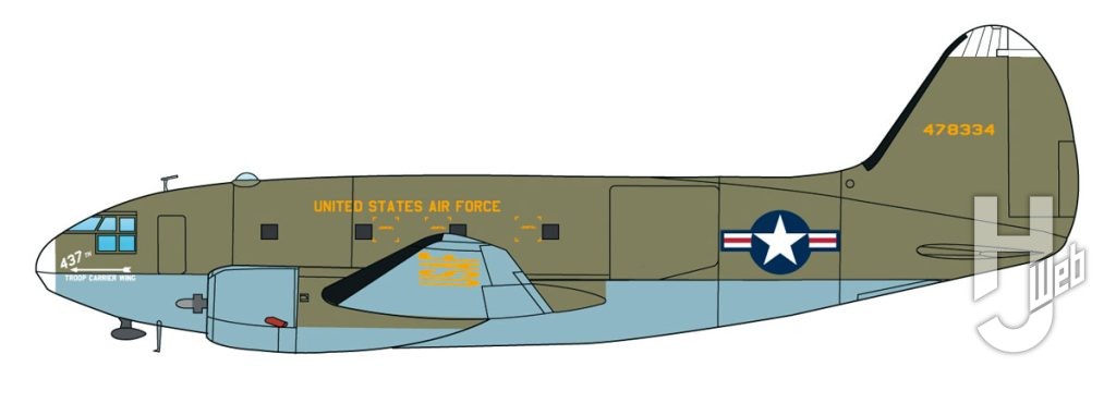 アメリカ空軍 C-46D 輸送機 第437輸送航空団
