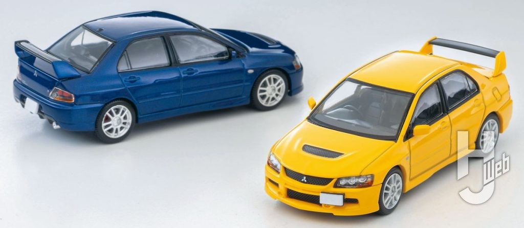三菱 ランサーエボリューション IX GSR（青）2005年式、（黄）2005年式
