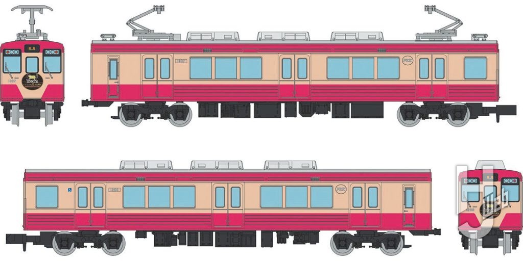 鉄道コレクション福島交通1000系 レトロデザイン列車『みんなつながる、Good Train』2両セット