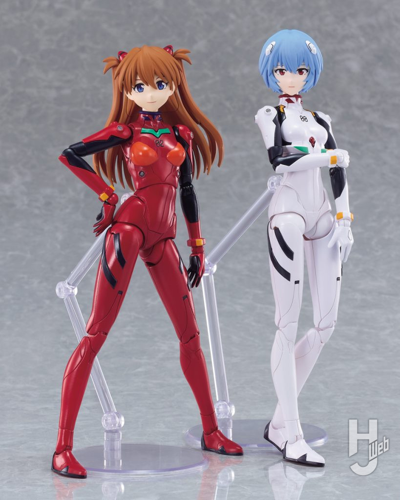 式波・アスカ・ラングレーと綾波レイのプラモデルのメイン画像