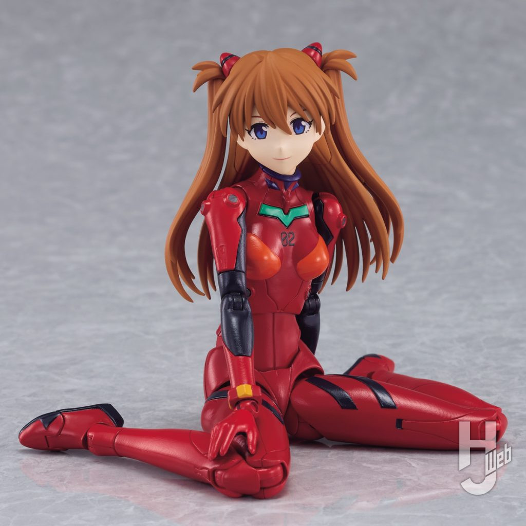 式波・アスカ・ラングレーのプラモデルの全体画像