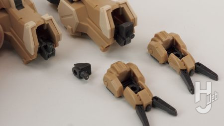 武装状態の足の工作