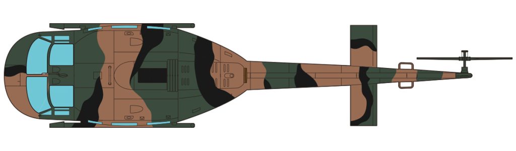 UH-1 H 霞ヶ浦航空学校 上面