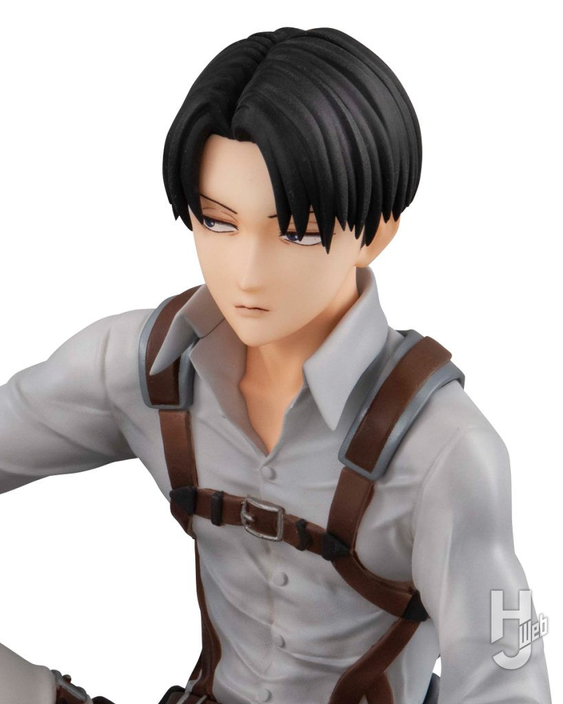 リヴァイ兵士長のフィギュアのアップ画像