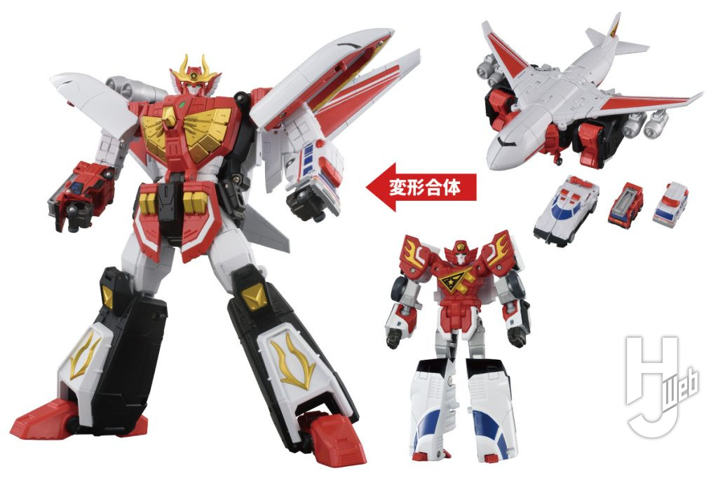 トイライズ ファイヤーダグオン。
ファイヤーストラトス、ファイヤージャンボ、ファイヤーラダー、ファイヤーレスキューの合体を再現。ファイヤーストラトスはダグファイアーへ変形可能