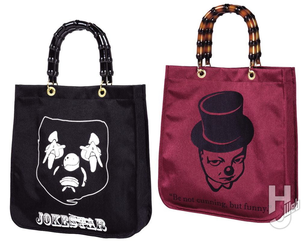 BAMBOO VINYL BAG BLACK/BURGUNDY